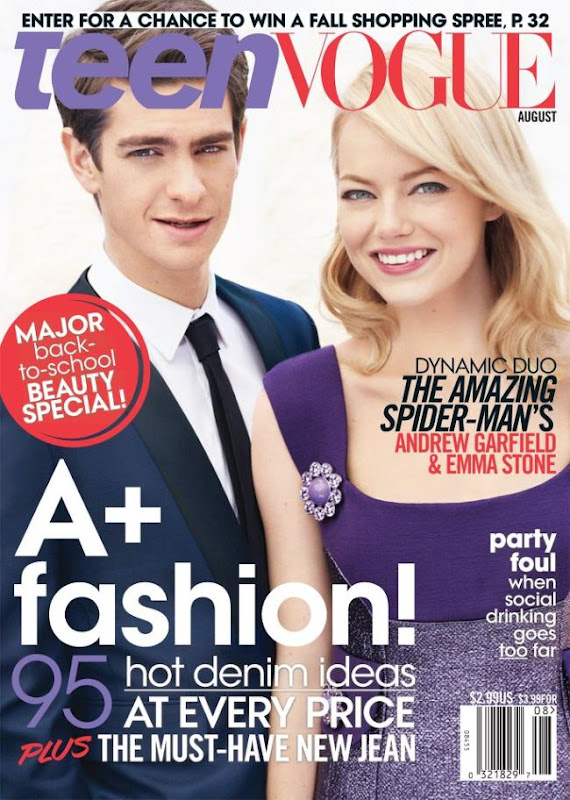 Emma Stone & Andrew Garfield for Teen Vogue August 2012