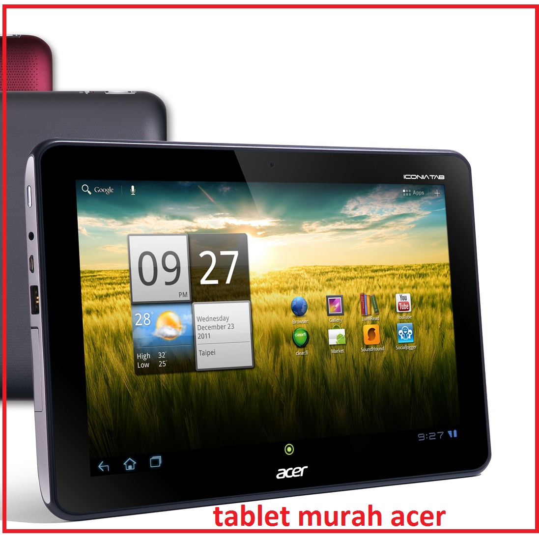  Tablet  Paling Murah  1 Jutaan dari Acer A200 Apa 