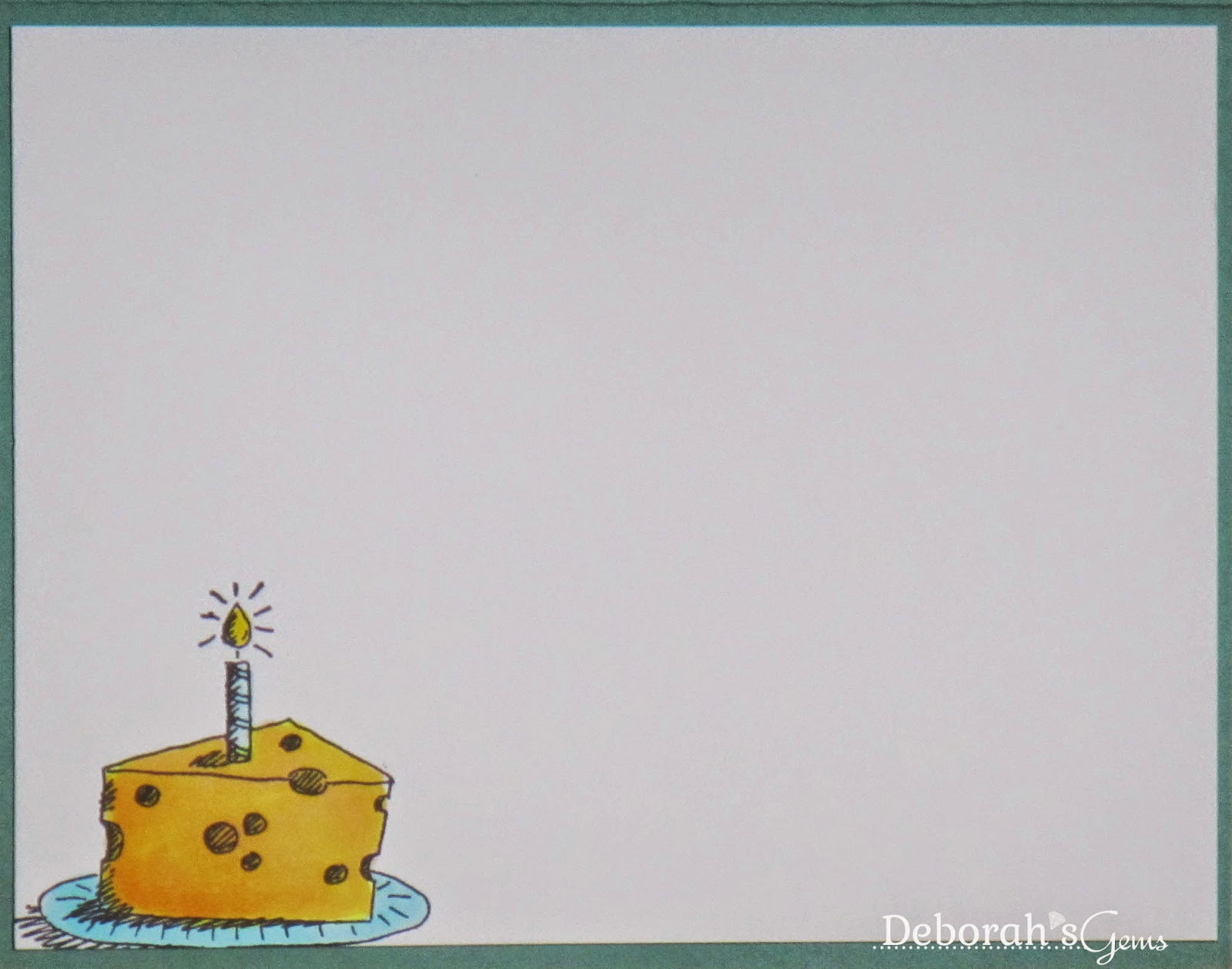 Cheese Card inside - photo by Deborah Frings - Deborah's Gems