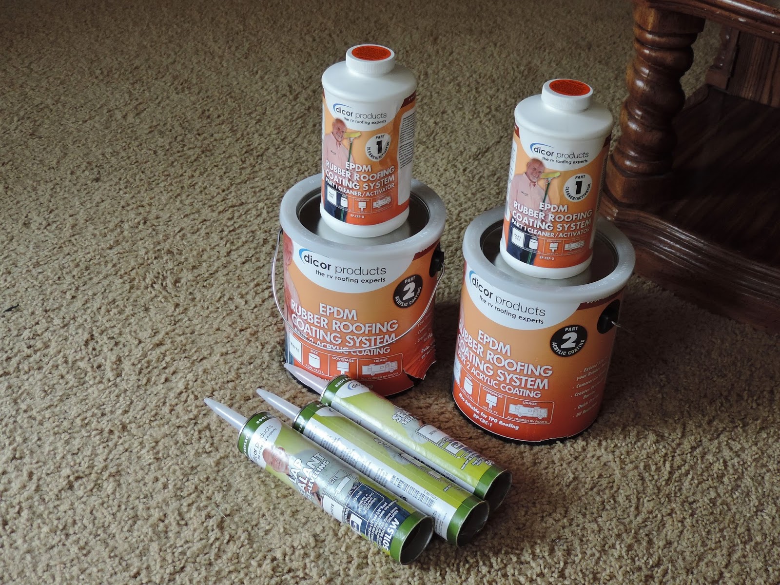 Travel with Kevin and Ruth RV Rubber Roof Coating