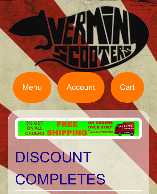 Vermin Scooter Shop CHECK OUT OUT OUR DISCOUNT SCOOTER SELECTION