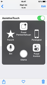 Tombol Bantuan iPhone