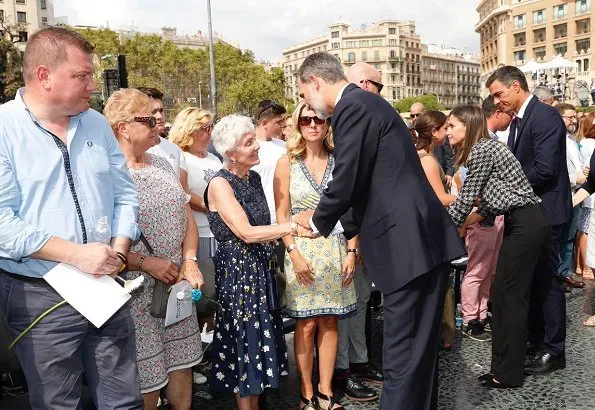 King Felipe VI and Queen Letizia of Spain attended memorial ceremony for victims of Barcelona and Cambrils terrorist attack