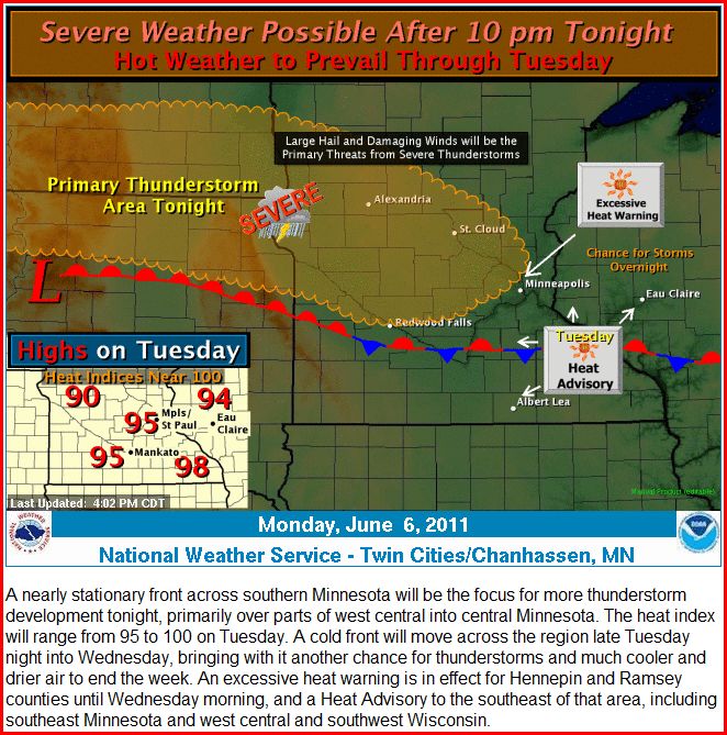 GeoLocated Minneapolis Minneapolis Heat Weather, HOTTER TOMORROW
