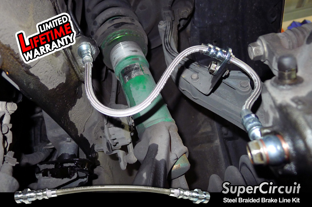 SUPERCIRCUIT Steel Braided Brake Lines: Honda Odyssey (RB) Steel