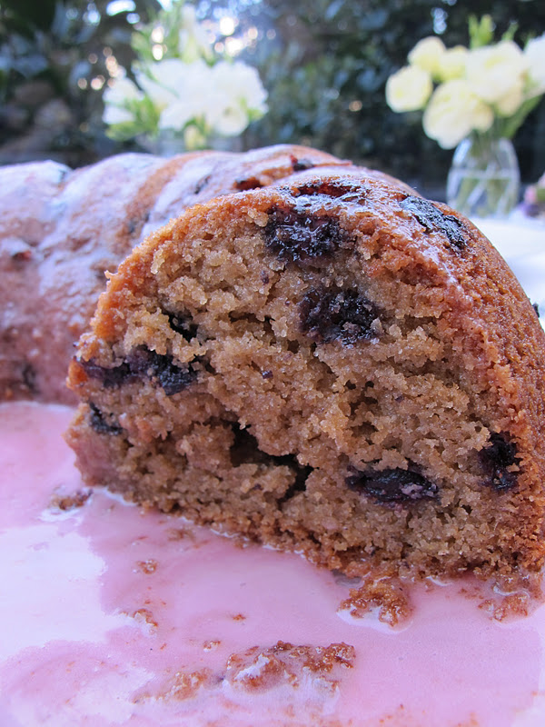 Morsels and Musings wholemeal blueberry bundt cake