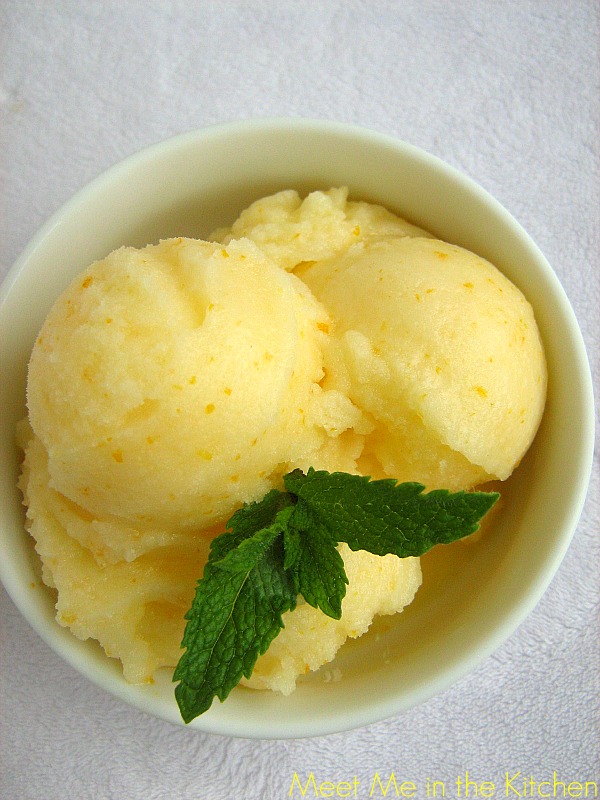 Meet Me in the Kitchen Meyer Lemon Sorbet