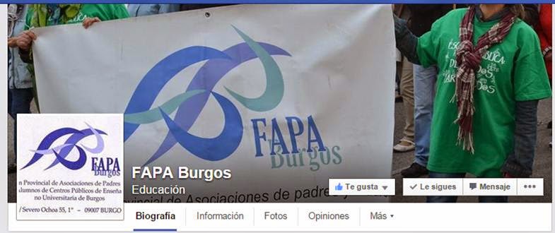 FAMPA Burgos en Facebook