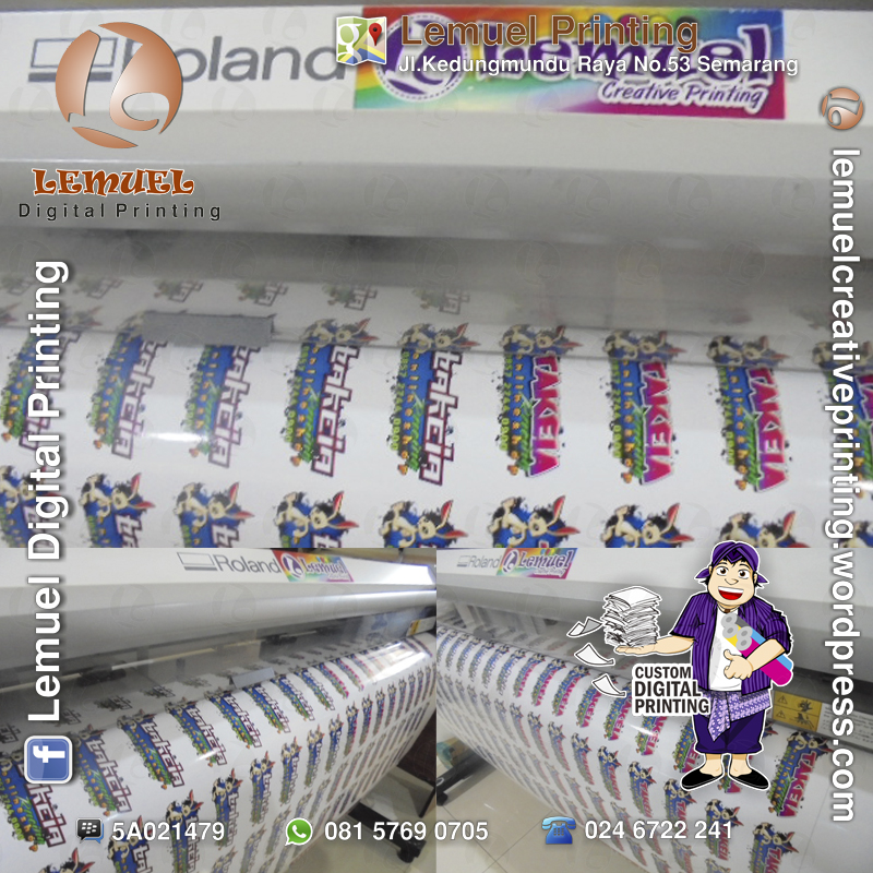 Custom Print Sticker Vinyl Transparant Dengan Desainmu Sendiri