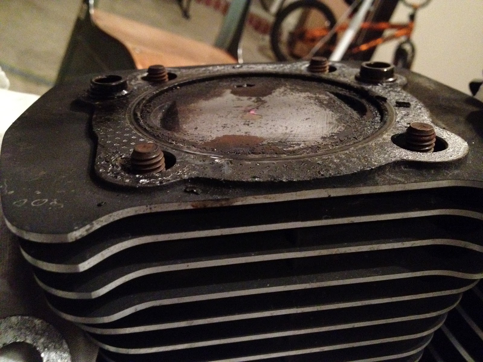 Moto Panic Blown Head Gasket on the Sportster