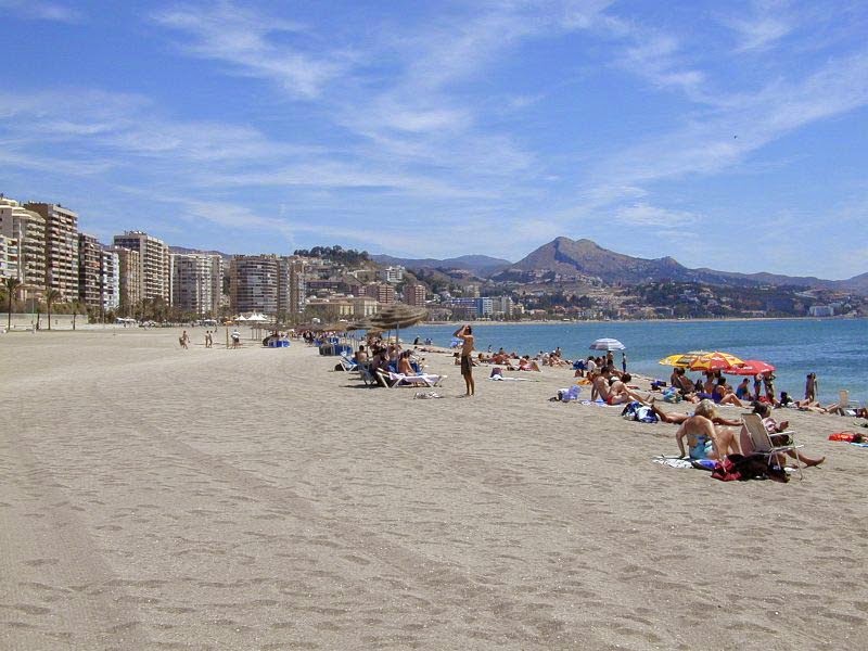 La Playa de la Malagueta en Málaga