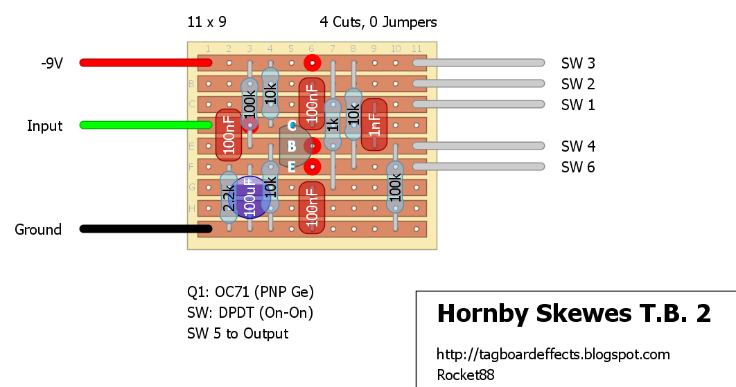 Guitar FX Layouts: Hornby Skewes T.B. 2 Selectatone