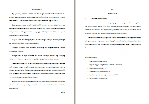 Contoh Makalah Kesehatan Tentang Diabetes Melitus Contoh Makalah Docx