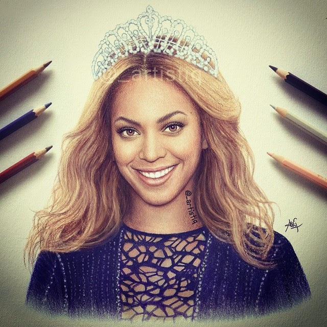 02-Beyoncé-Cas-_artistiq-Colored-Celebrity-and-Cartoon-Drawings-www-designstack-co