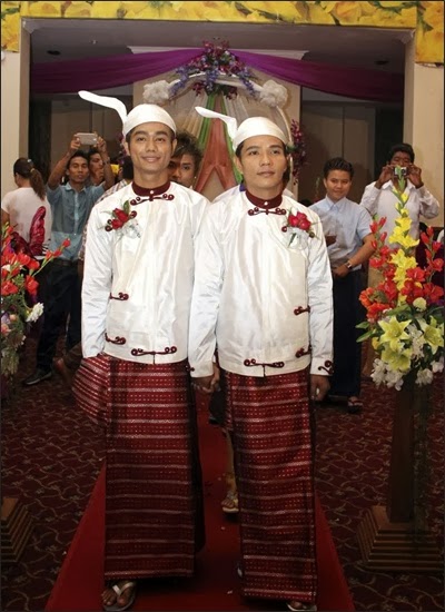งานแต่งเกย์คู่แรกในพม่า