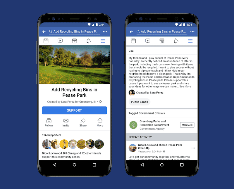 Facebook Introduces Community Actions, a News Feed Petition Feature