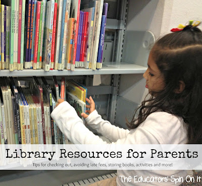 Library Resources for Parents from The Educators' Spin On It 
