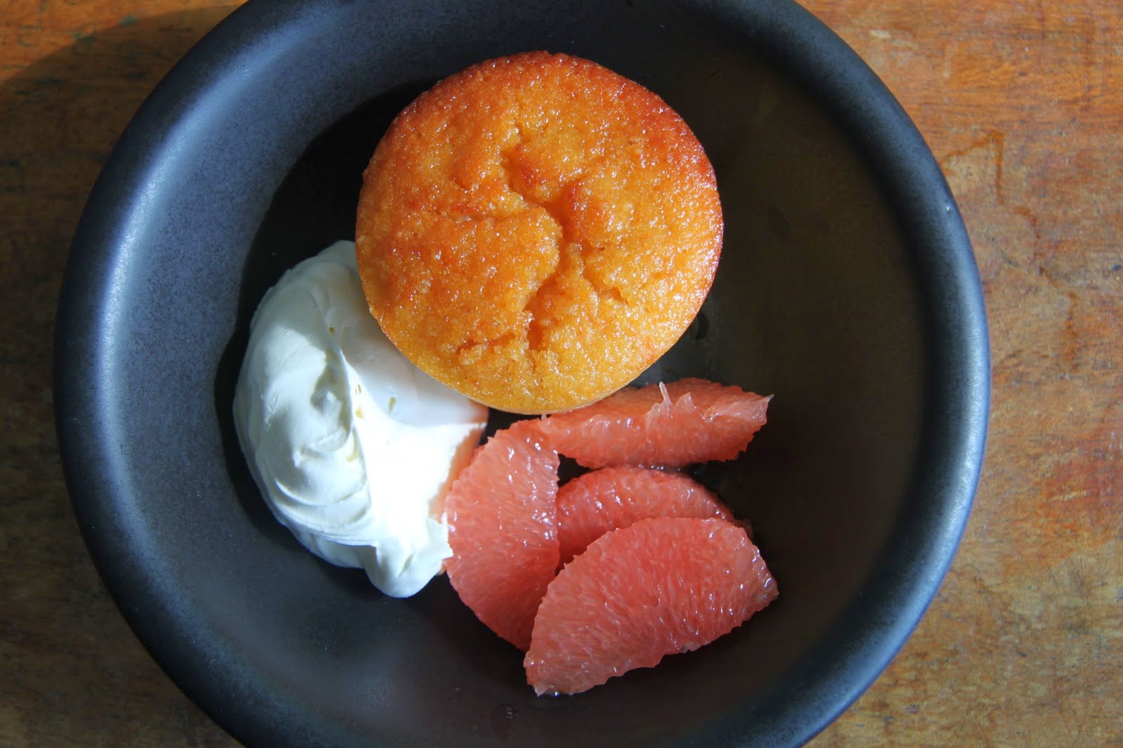 Domestic Sluttery Sluttishly Sweet Pink Grapefruit and Almond Pudding