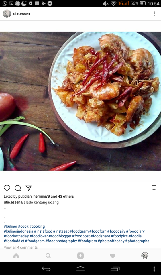 Utiessen Resep Balado Udang Kentang
