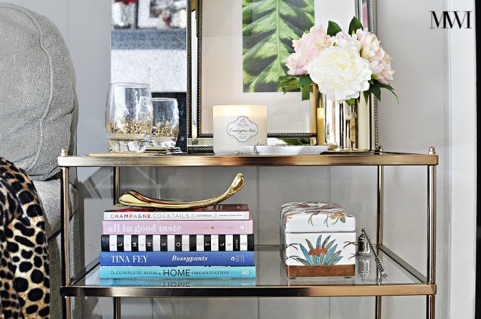 Learn about 5 must have decor items to make any end table perfectly styled and functional via monicawantsit.com