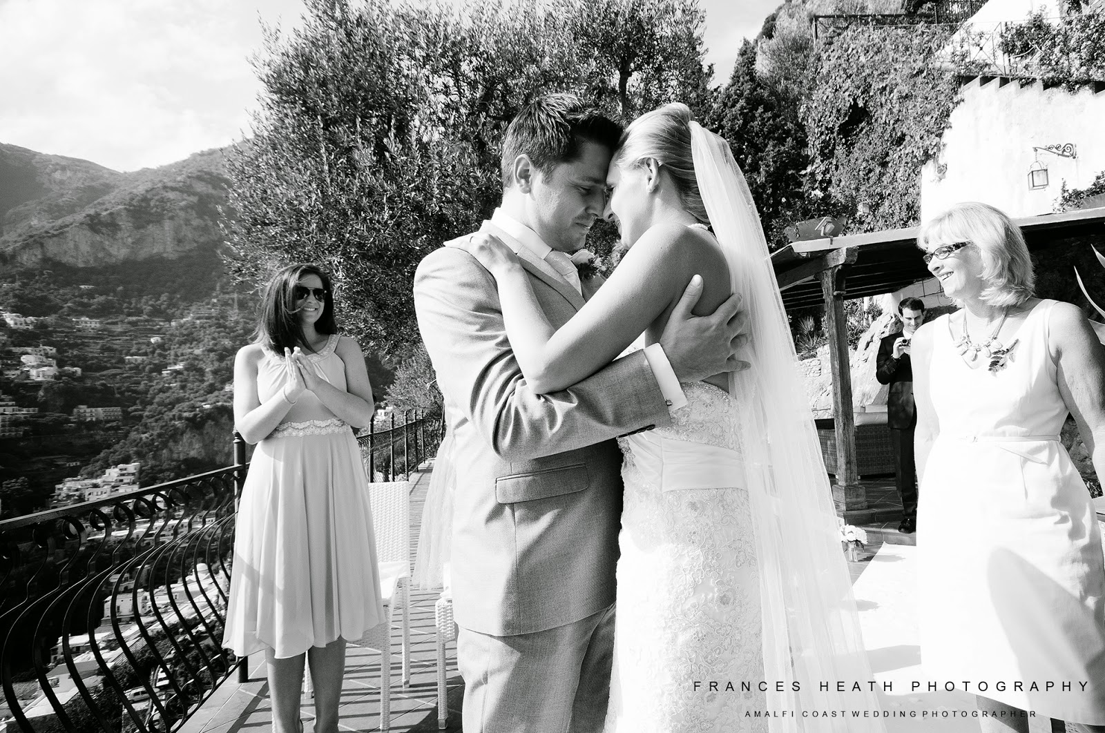 Wedding ceremony at Villa Olivero in Positano