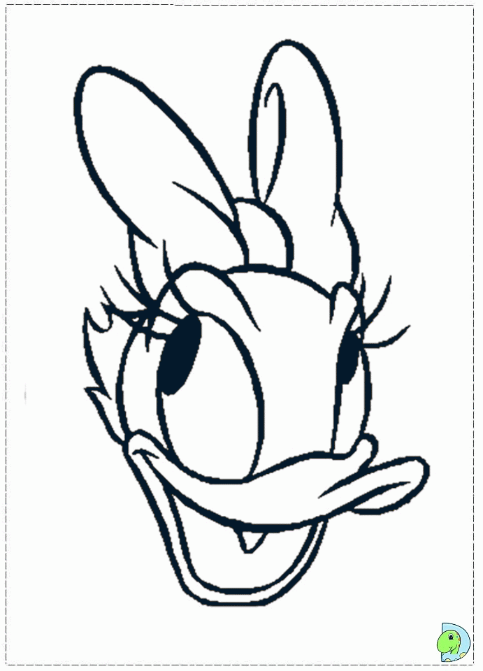 daisy duck coloring pages for kids - photo #34