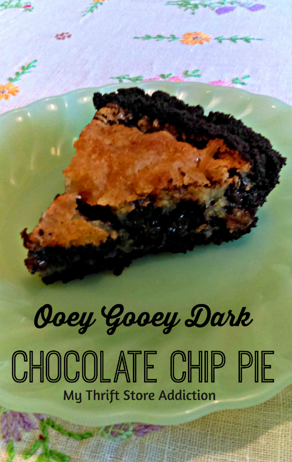 Dark chocolate chip pie