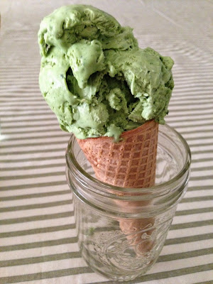 No-churn matcha ice cream
