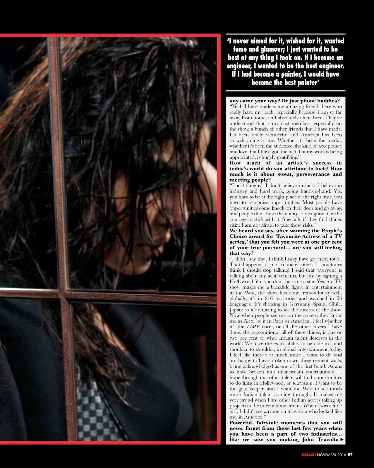 Priyanka Chopra - Hello! Magazine India November 2016