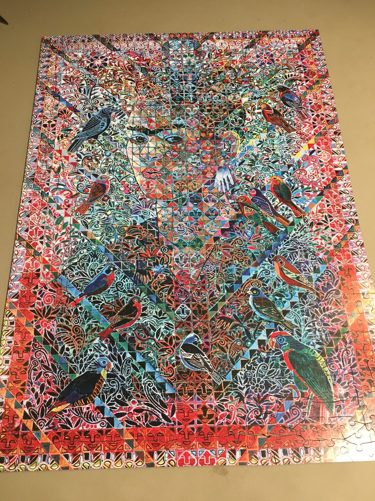 Rebecca's Wooden Jigsaw Puzzles Alfredo Arreguin Kahlo de Coayoacan