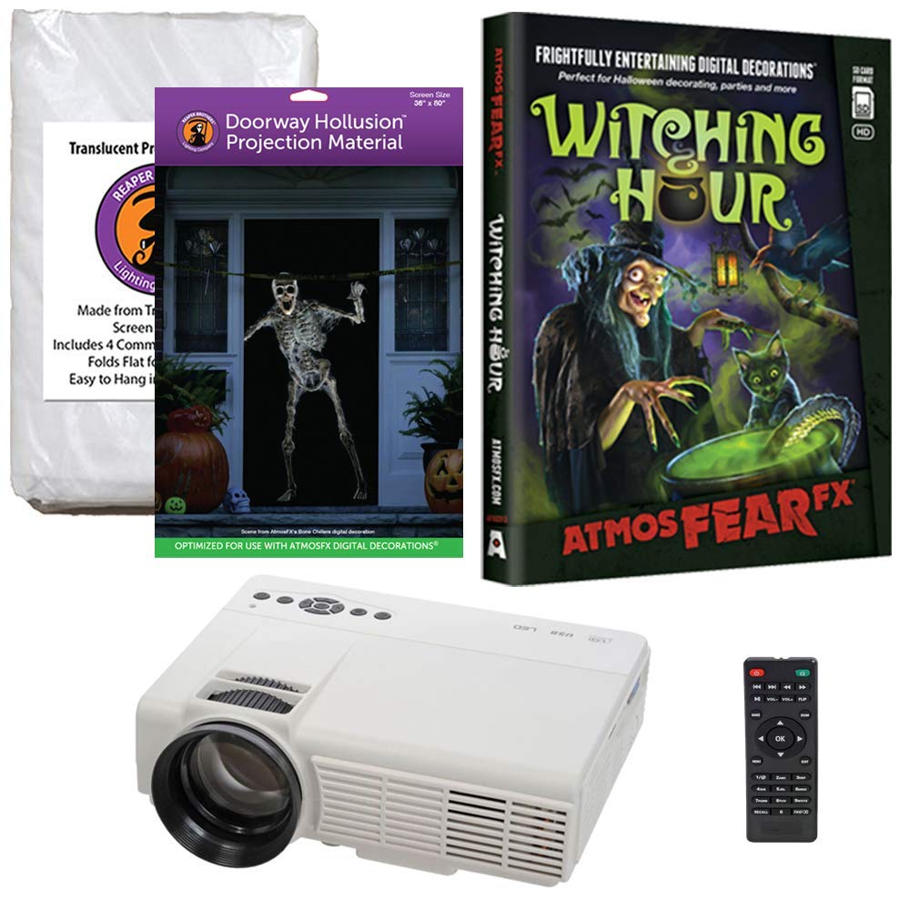 REVIEWS AND INTRODUCE "Halloween Window Projection Kit" Includes 1200