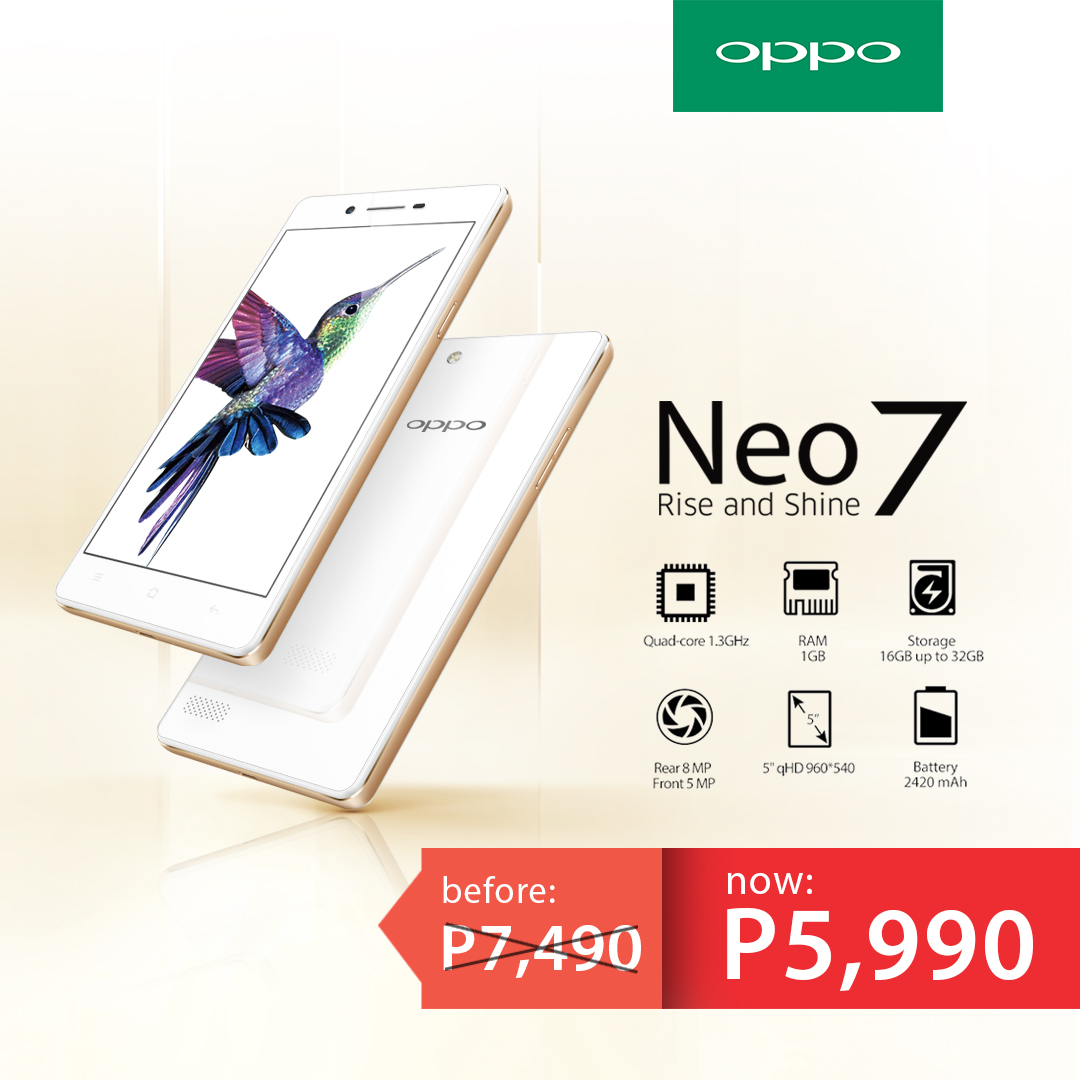 OPPO Neo7 Price Drop OPPO Neo7 Price Drop