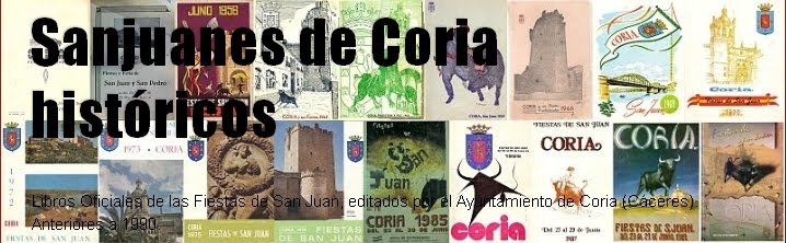 Sanjuanes de Coria históricos-0. Primeros libros: 1936, 44, 45, 1951-59.