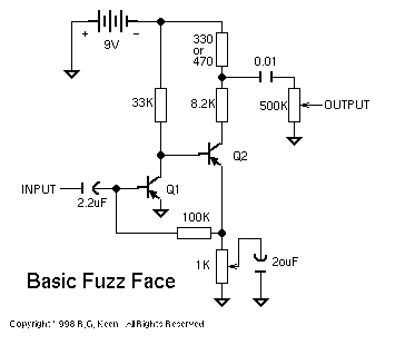 El Rincón DiY: Fuzz Face - Roger Mayer eric johnson wiring schematic 