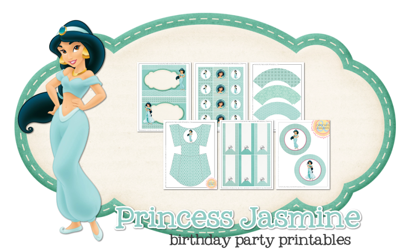 Imprimible gratis de Yasmin - Fiesta de princesas