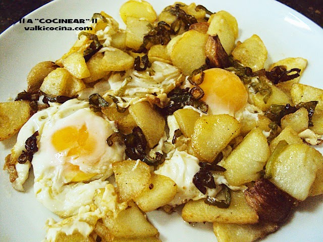Fritada de patatas y huevo