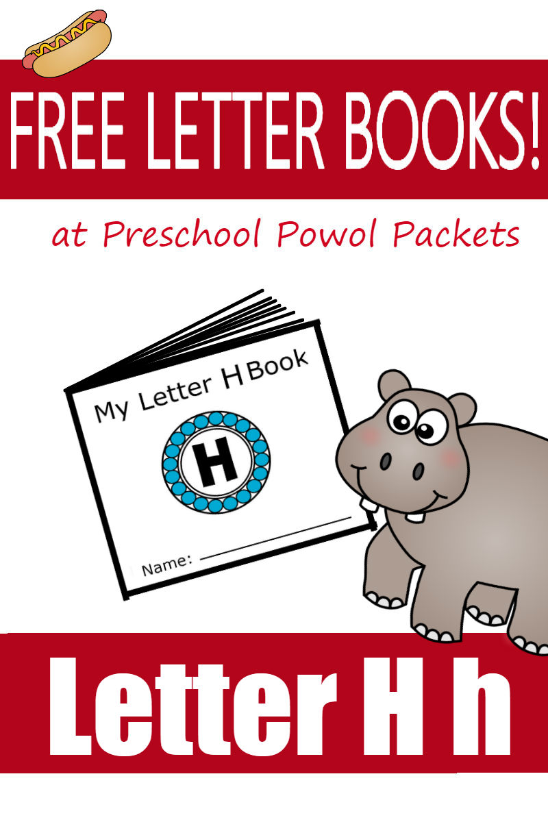 Letter H Free Printable Minibook Alphabet Series Preschool Powol Packets
