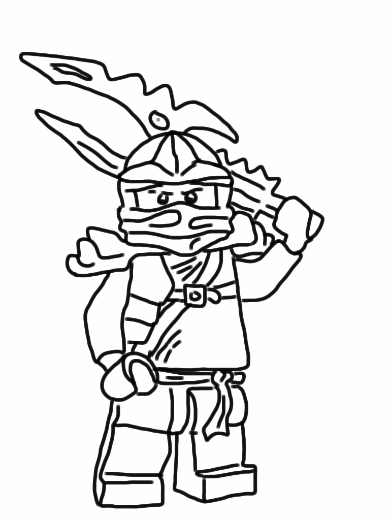 Coloriage De Ninjago Rouge
