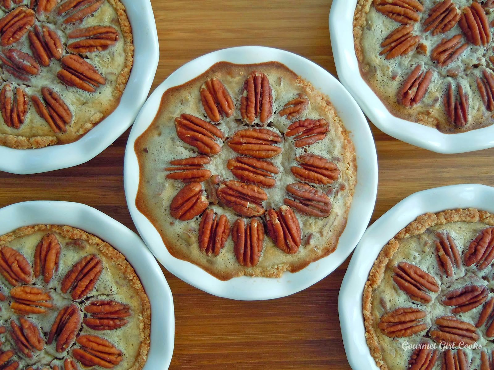 Gourmet Girl Cooks Pecan Pie w/ Cinnamon Almond Crust Wheat & Sugar