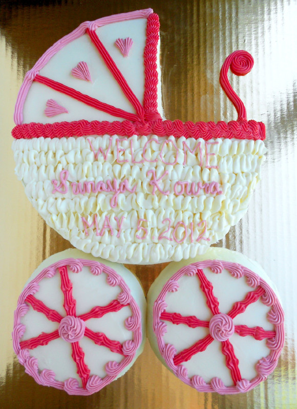 Culinary Couture: Baby Carriage Cake: Take Two