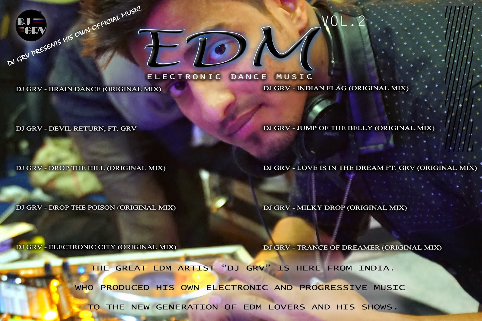 Electronic Dance Music (EDM) Vol.02 DJ GRV Indian Dj Remix IDR Latest Bollywood Songs,Dj