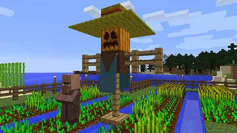 マインクラフト リアルな案山子 かかし の作り方 マイクラマルチプレイ日記ブログ