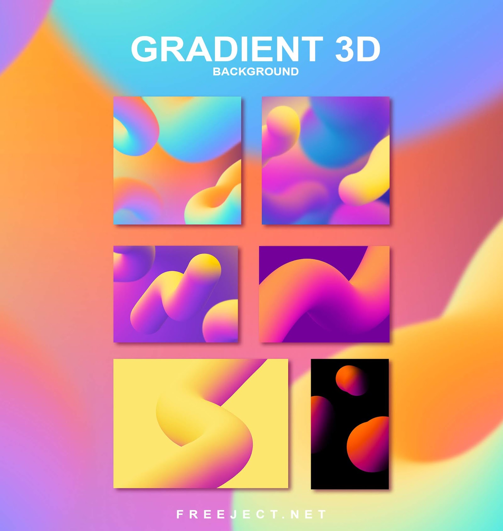 Free Download Gradient 3D Background Jpeg File