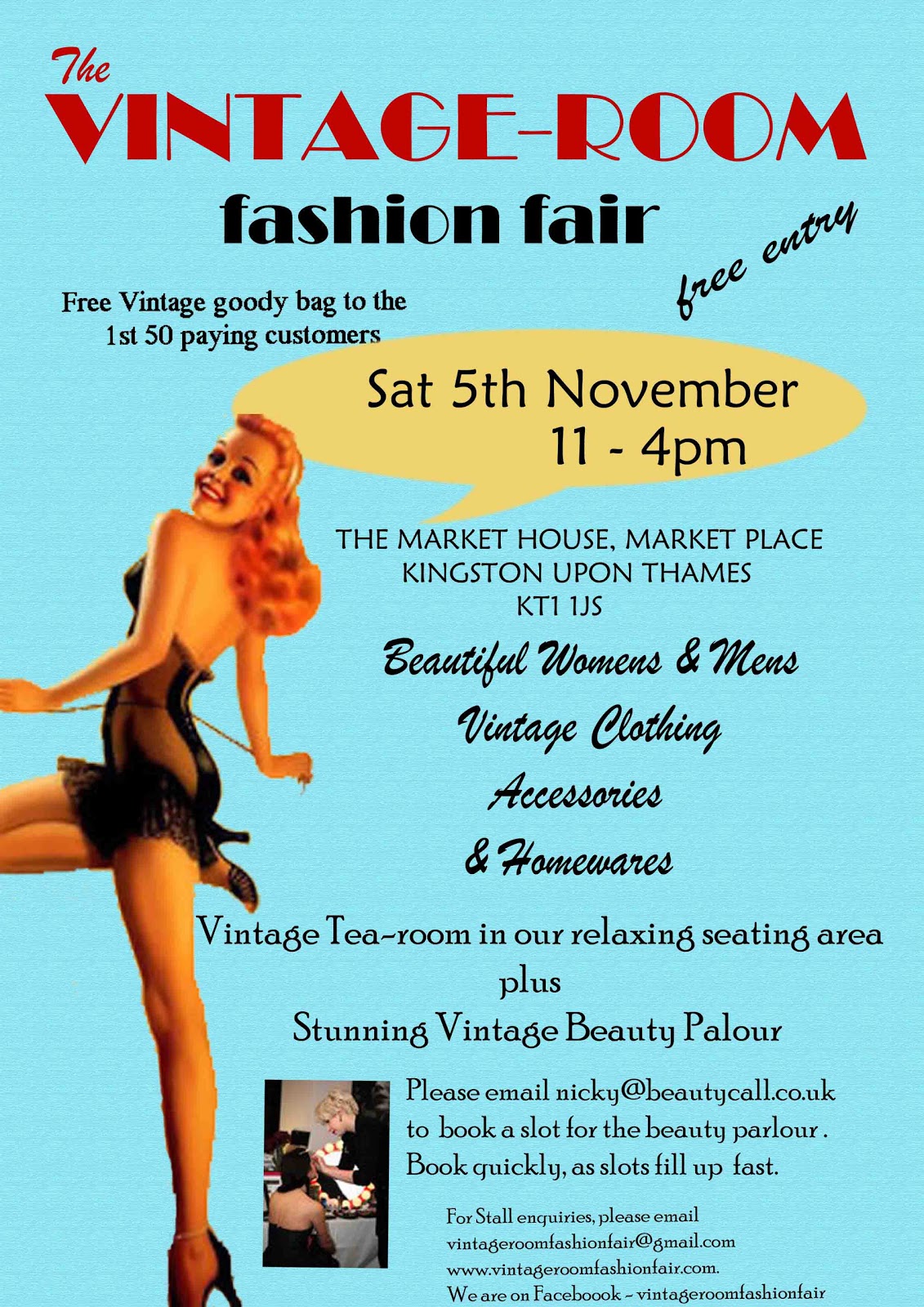 Miss Vintage Wedding Affair A Vintage Wedding Fair The Vintage Room Fashion Fair! This