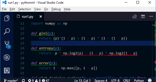Numpy Visual Studio Code
