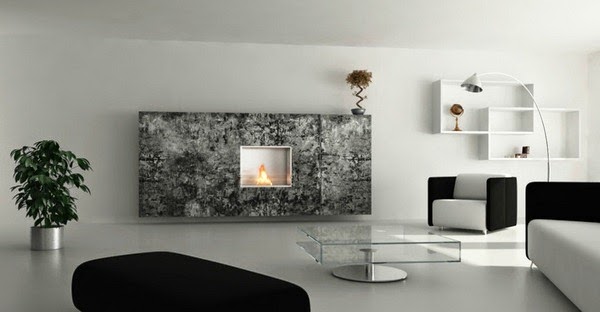 Deco-ecological fireplaces