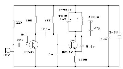 circuit diagram: 300m FM Transmitter