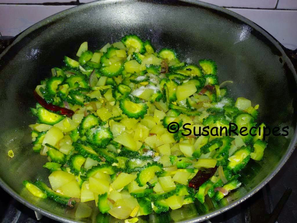 Karela Aloo Fry All Recipes