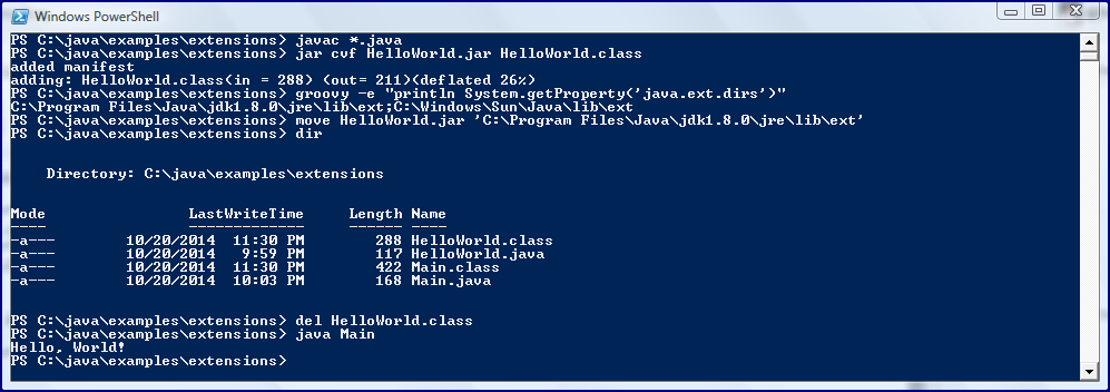 Inspired by Actual Events: Java Extension Mechanism Loads All JARs