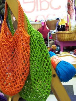 crochet shopping bags